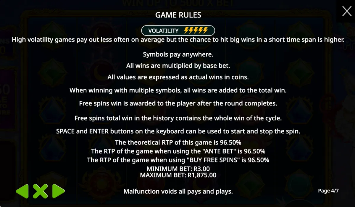 Starlight Princess multiplier feature